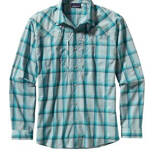 Patagonia Plaid Button Down Plaid Shirt Zippered Chest Pockets Size XL Men